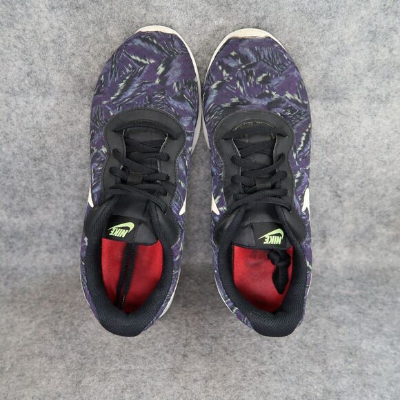 Nike Shoes Womens 8.5 Sneakers Tanjun Print Athletic Trainer Casual Running Blue - Picture 6 of 12